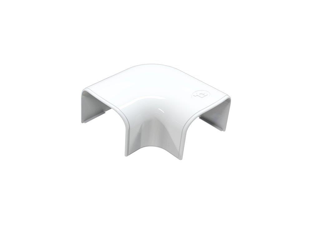 Tecnosystemi Optima CP Duct Angle - 102mm, plastic, white