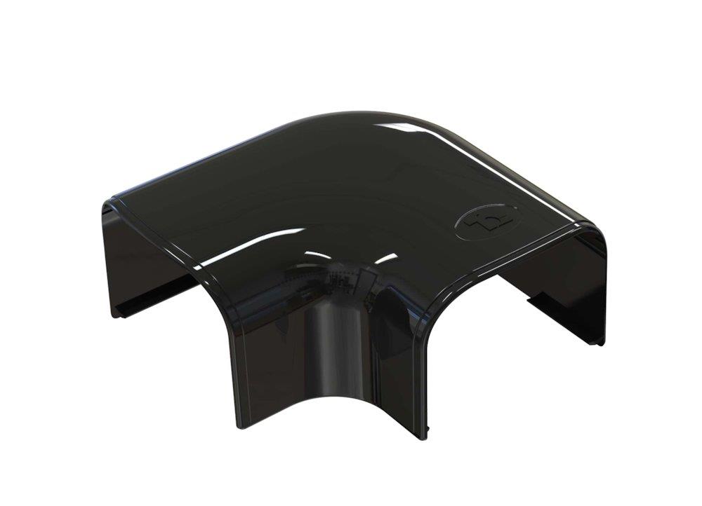 Tecnosystemi Optima CP Duct Angle - 90, 78mm, plastic, black