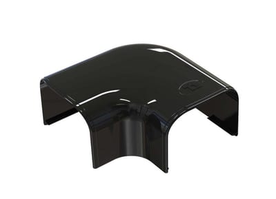 Tecnosystemi Optima CP Duct Angle - 90, 78mm, plastic, black