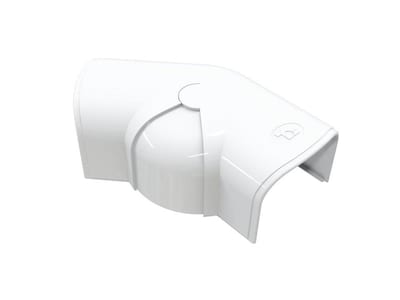 Tecnosystemi Optima CPS Duct Flex Angle - 75mm, plastic, white