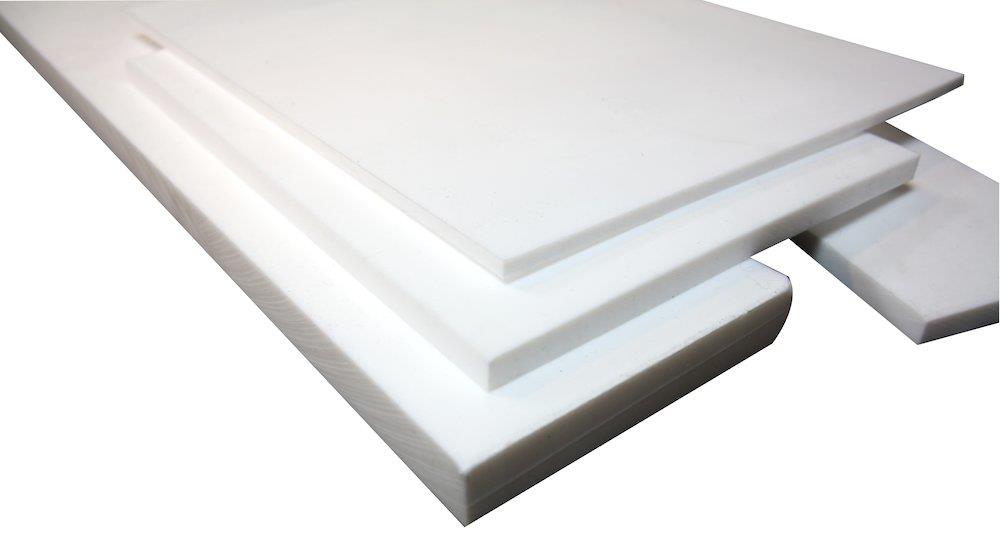 Teflon plate PTFE teflon Natural - 1200mm, 1200mm, 1,5mm