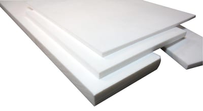 Teflon Plate PTFE teflon Natural - 1200mm, 1200mm, 10mm