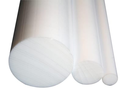 Teflon Round bar PTFE teflon white - 35mm, 1000mm