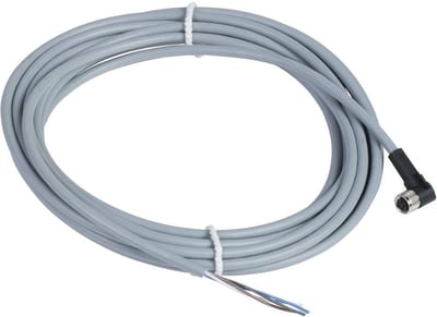 Telemecanique Sensors XZCPV Sensor Cable - 4P, M8, Female angle, 5M, PVC-cable, grey