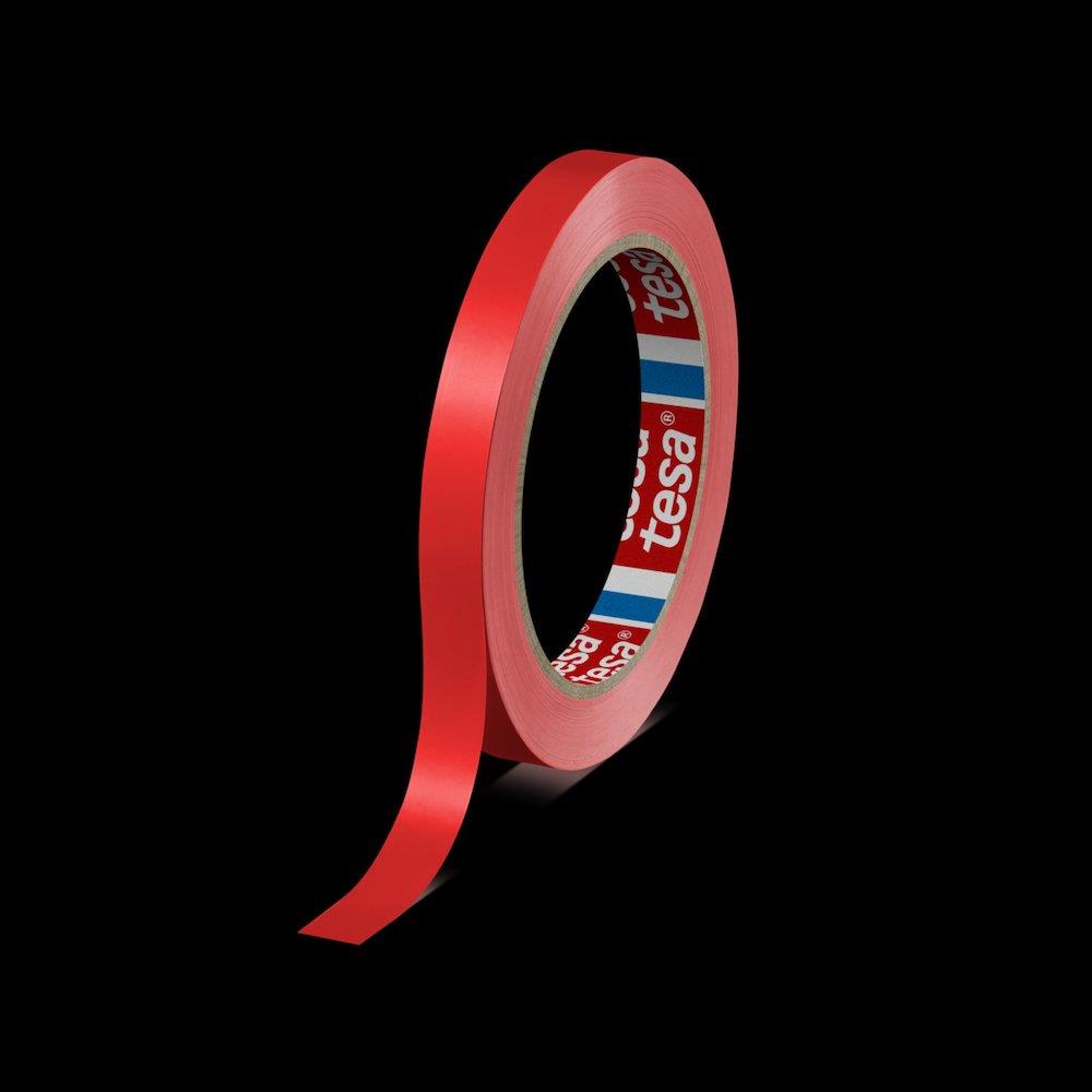 Tesa 60404 Packaging Tape red - 12mm, 66M, 0,067mm