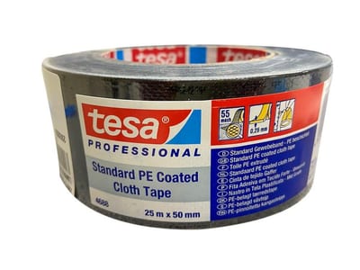 Tesa Canvas Tape black - 50mm, 25M