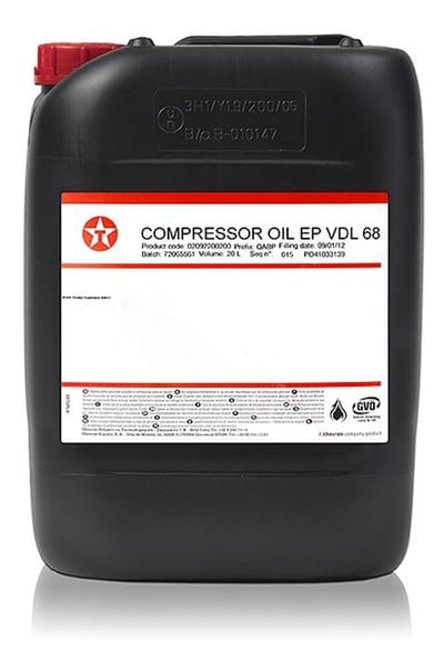 Texaco Cetus VDL 68 Compressor Oil can - 20L