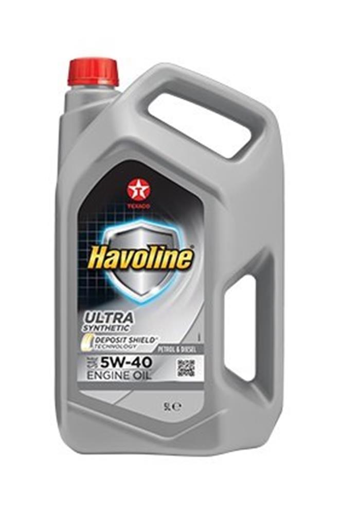 Texaco Havoline Ultra SAE 5W-40 Motor Oil synthetic can 5W-40 - 5L