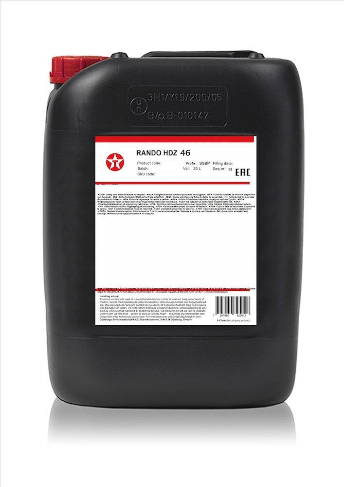 Texaco Rando HDZ 46 Hydraulic Oil mineral oil-based can - 20L