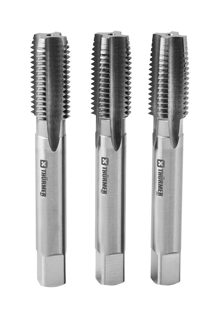 Thürmer Pro Hand Tap Set HSS bright - 3PCS, Metric, M8, M8