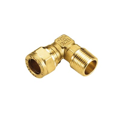 Tiemme Angle nipple - 22mm, 3/4", 90°