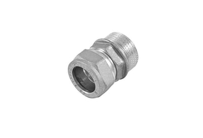 Tiemme Transition Nipple with pipe thread - 15mm, 1/2"