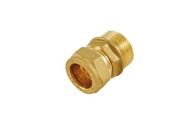 Tiemme Transition Nipple with pipe thread - 15mm, 3/4"