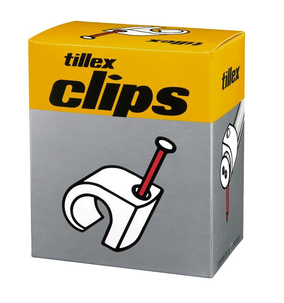 Tillex C 18-22G Cable Clip - grey, 18 - 22mm, 2,0 x 45mm