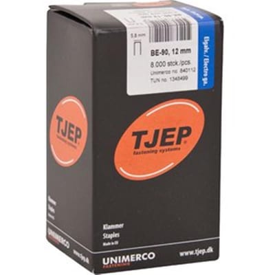 Tjep BE-90 Staples Electro-Galvanised - 12 x 5.8 mm, 8000 pcs