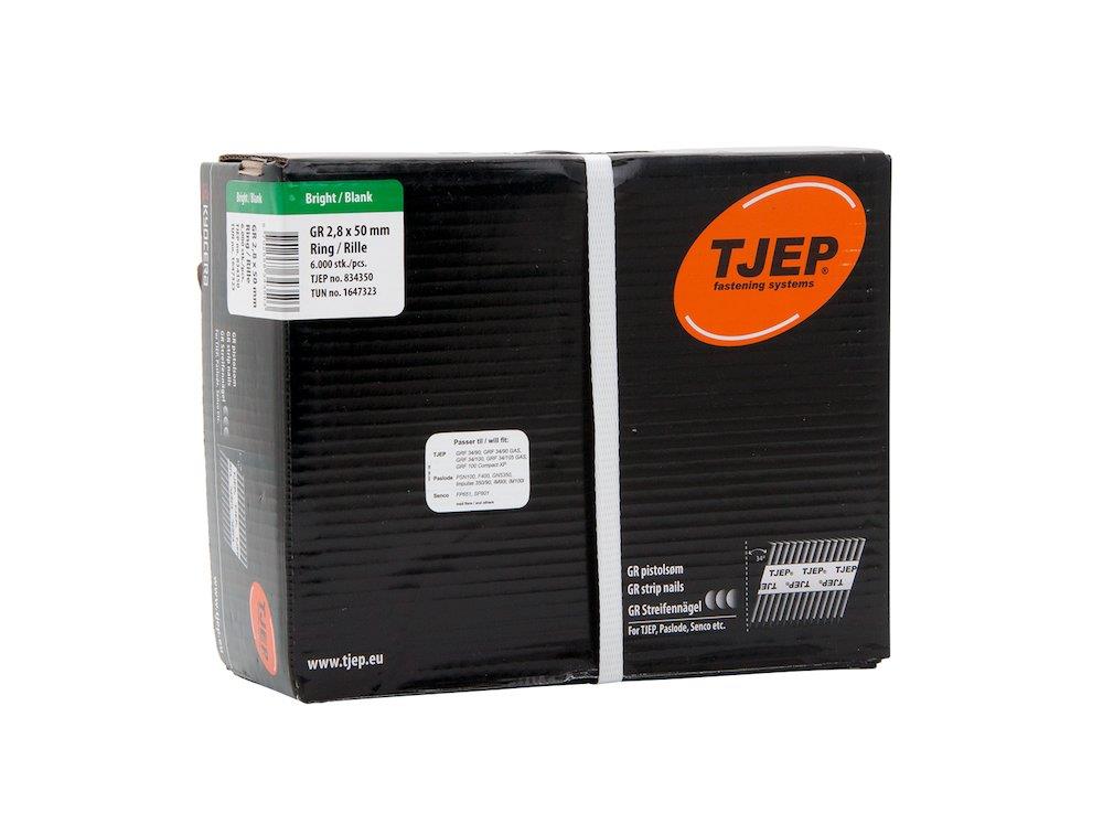 Tjep GR Ring Nail - 6000PCS, Bright, 2,8/50mm