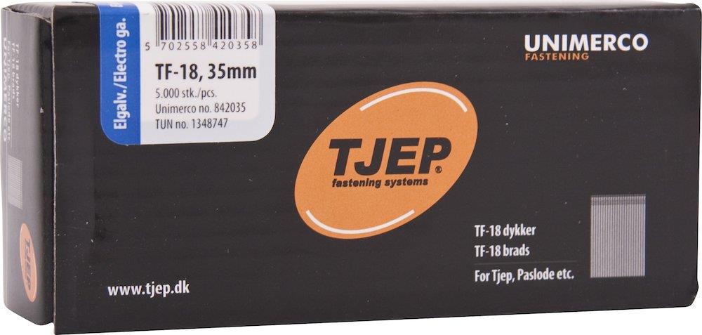 Tjep Pins - 35mm, 1,2mm, 5000PCS, El-galvanized