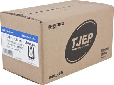 Tjep PL-16 Staples electro-galvanised - 50 x 13 mm, 7500 pcs