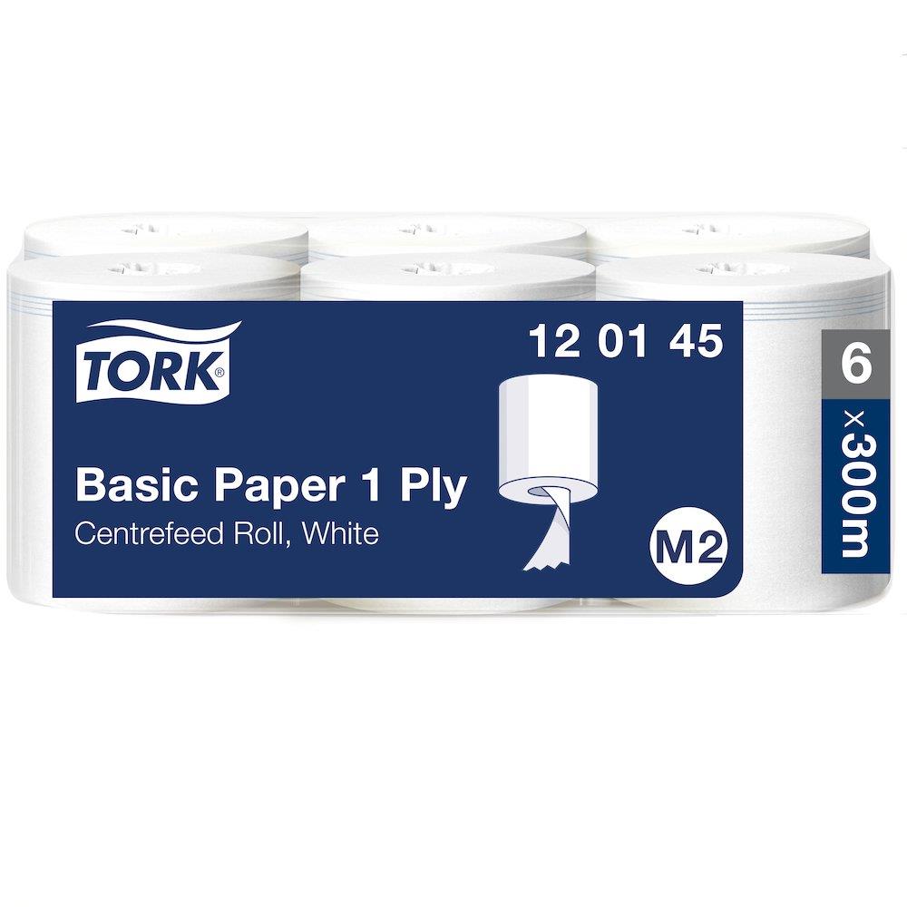 Tork Centerfeed 120145 Allround Paper white - 21.5cm, 19cm, 300M, 1PCS, 6PCS