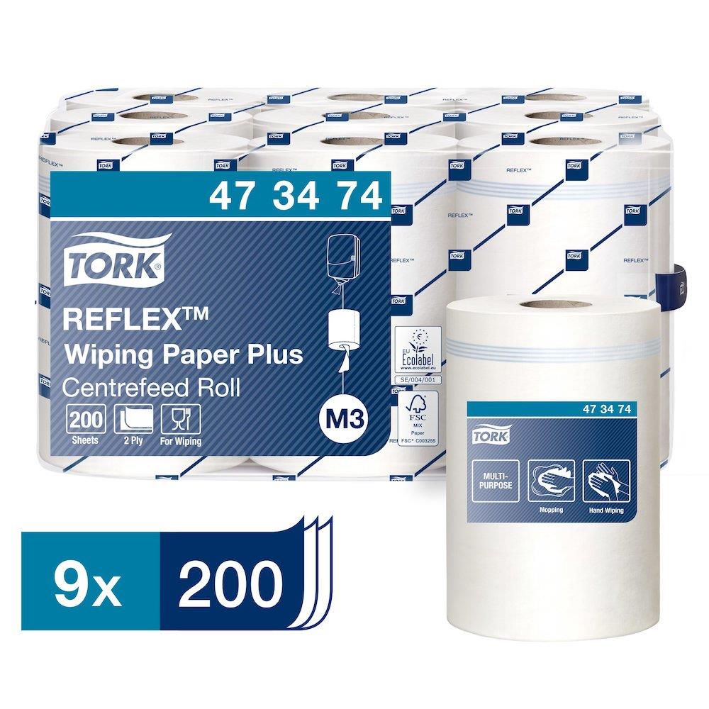 Tork M3 Roll white - 19.4cm, 12.7cm, 67M, 2PCS, 9PCS