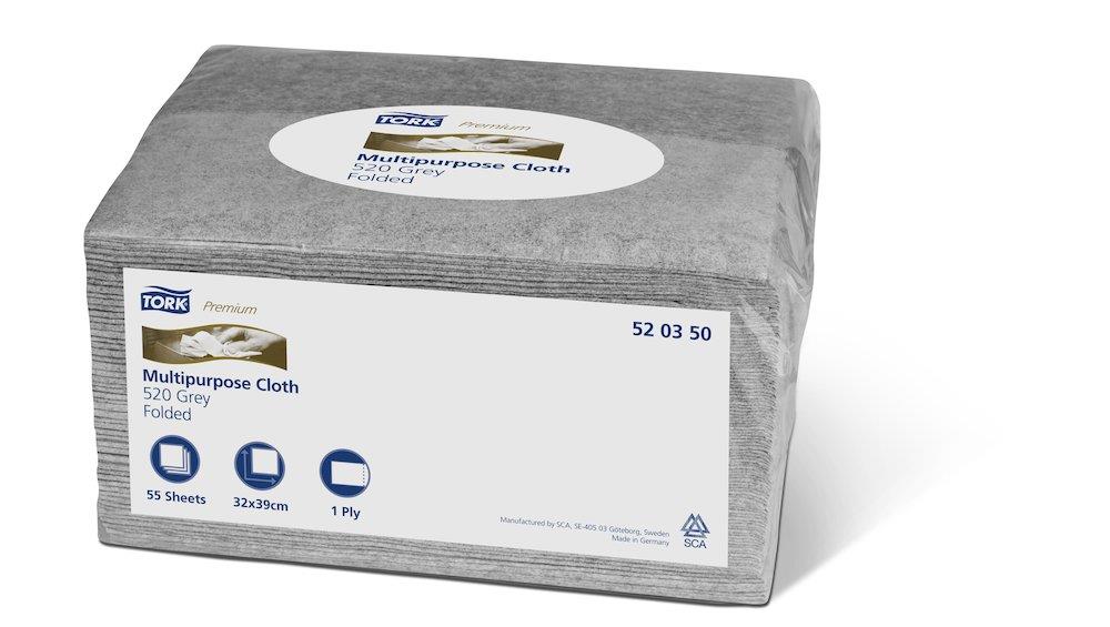 Tork Premium 520350 Cloth C48 grey W8 - 32cm, 38.5cm, 1PCS