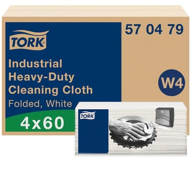 Tork Premium 570479 Wiping Cloth extra strong white W4 - 41.5cm, 35.5cm, 1PCS, 240PCS