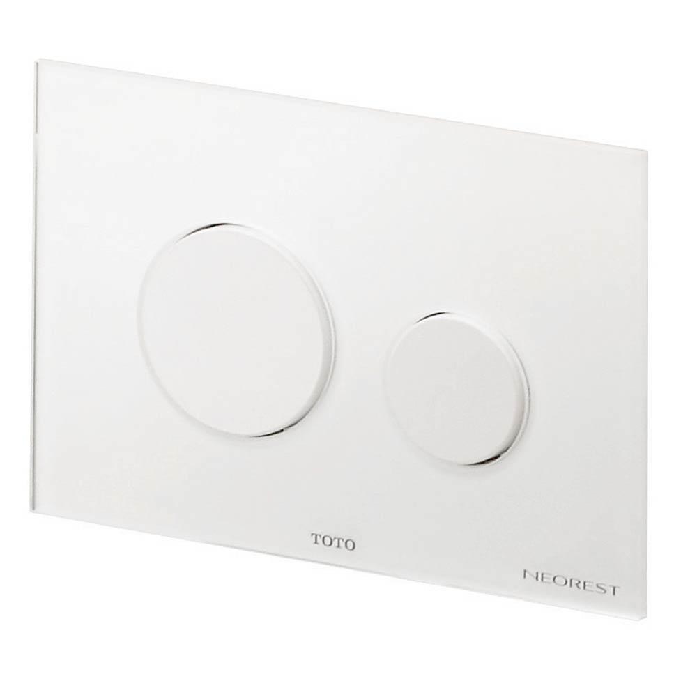 TOTO TECE Operating Plate - Front Actuation, White, Dual-Flush, Mechanical