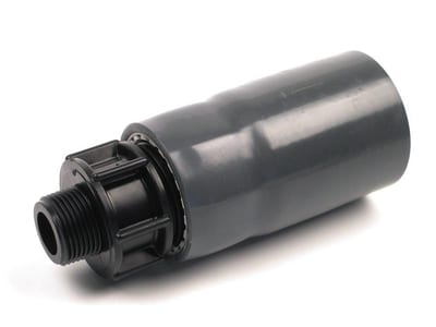 Transition Nipple PVC/PEH - 32mm, grey, 1"