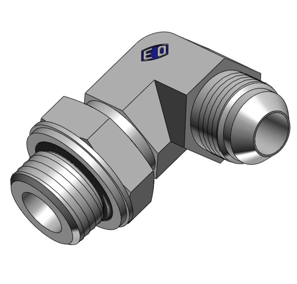 Triple-Lok C40MX Angle Insertion adjustable steel chromated JIC/BSP - 1/2, 20mm, 90°, 250bar