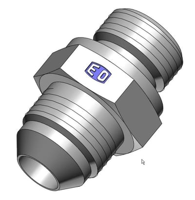 Triple-Lok F5OMXS Straight Insertion steel chromated JIC/UNF - 7/16, 6mm