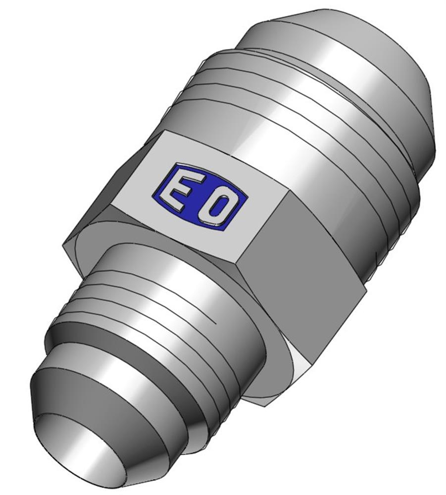Triple-Lok HMTXS Straight Connector reduced steel chromated JIC - 25mm, 20mm, 280bar