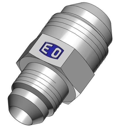 Triple-Lok HMTXS Straight Connector reduced steel chromated JIC - 25mm, 20mm, 280bar