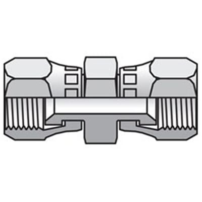 Triple-Lok HX6-S Straight Connector steel chromated JIC - 25mm, 25mm, 250bar