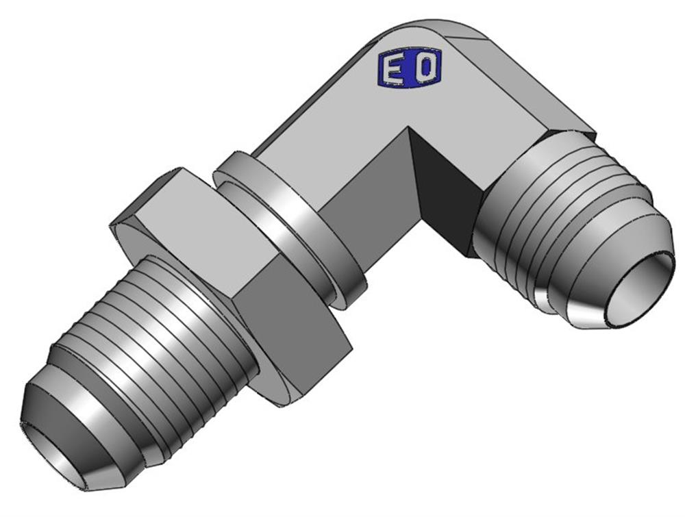 Triple-Lok WETX-WLN-S Angle Connector bulkhead steel chromated JIC - 30mm, 90°, 280bar