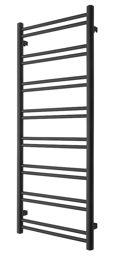 TVS Duo Towel Warmer - 500 x 1240 mm, black, horizontal round pipe, 16 pcs