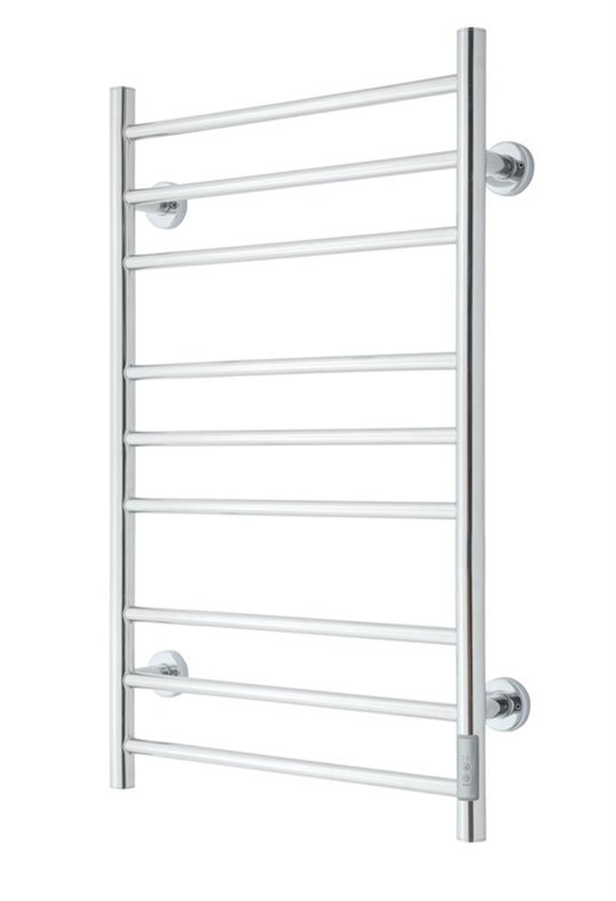 TVS Eldo towel warmer polished stainless steel - 530x860mm, electric heating, 9 pipes