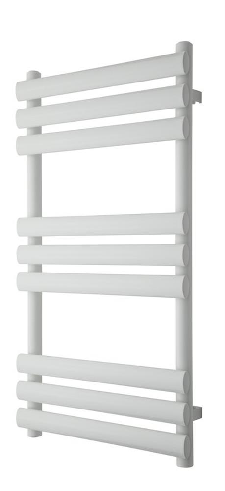 TVS Milo Towel Warmer 520 x 940 mm, White, Combined Central / District / Electric Heating