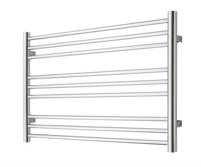TVS Pivo Towel Warmer - 1000 x 590 mm, Chrome-Plated, 9 Horizontal Round Rails