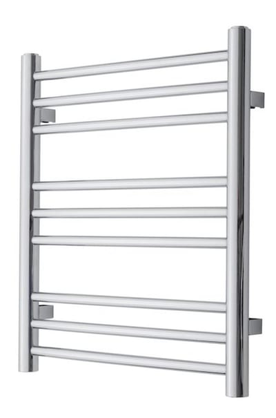 TVS Pivo Towel Warmer - 500 x 590 mm, chrome-plated, horizontal round pipe, 9 pcs