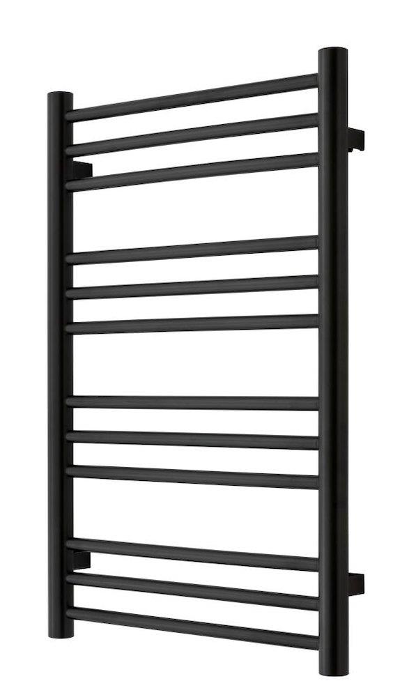 TVS Pivo Horizontal Towel Warmer, Matte Black, 500 x 785 mm