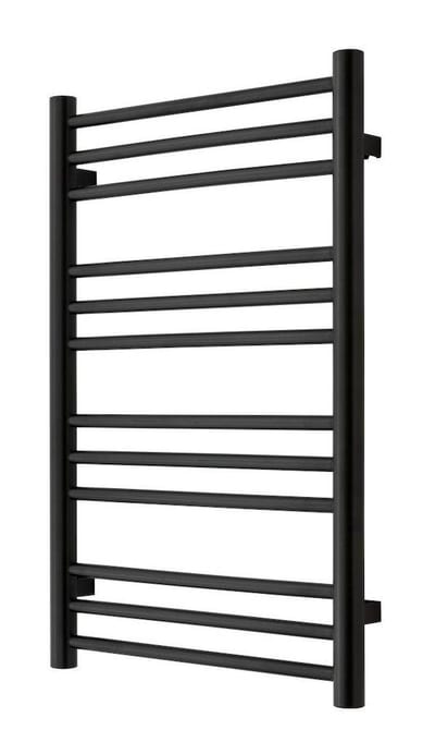 TVS Pivo Horizontal Towel Warmer, Matte Black, 500 x 785 mm