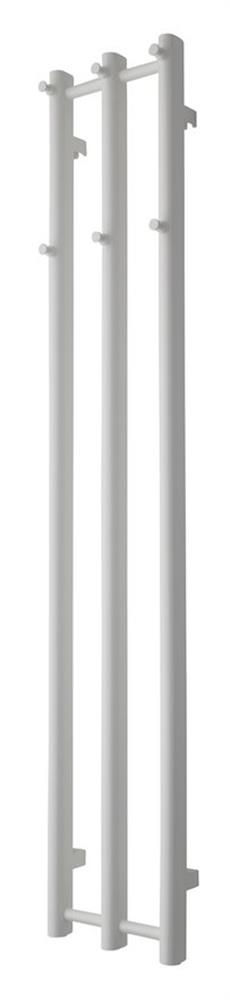 TVS Vino Towel Warmer 250 x 1400 mm central/district/electric heating white flat vertical round tubes VINO3HV