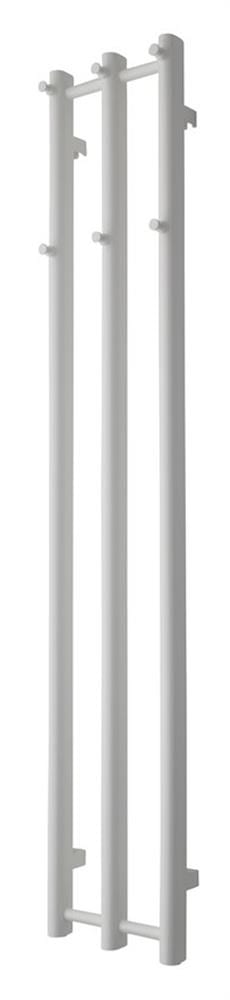 TVS Vino Towel Warmer 250 x 1400 mm central/district/electric heating white flat vertical round tubes VINO3HV