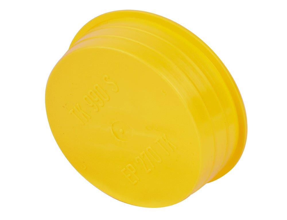 Type C Plastic Plug conical yellow - 101.5mm, 112mm, 17mm