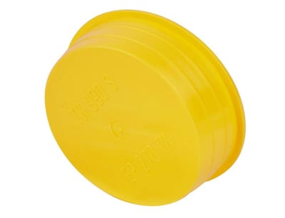 Type C Plastic Plug conical yellow - 106mm, 120mm, 23mm