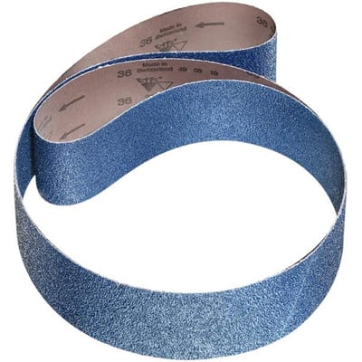 Tyrolit 2800 Siaron Sanding Belt - 75mm, 2000mm, 60, non-ferrous metal, steel, zirconium / aluminium oxide