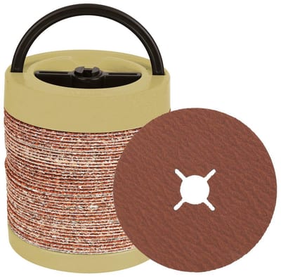 Tyrolit Cerabond X Fiber Disc - 125mm, 24, steel, Stainless steel, 22.23mm, Centre hole, Angle grinder, Ceramic