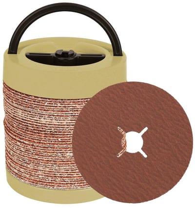 Tyrolit Cerabond X Fiber Disc - 125mm, 60, Stainless steel, 22mm, Centre hole, Angle grinder, Ceramic aluminium oxide
