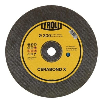 Tyrolit Cerabond X plan - 25.4mm, steel, stainless steel