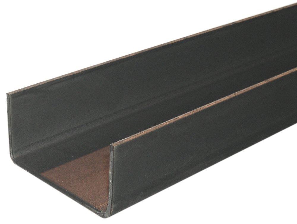 U-profile cold-formed unequal-leg black S235JR - 40mm, 60mm, 3mm, 6.05M